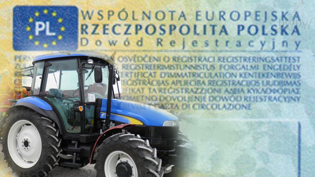 Materiał do pytania: Jaka adnotacja jest wymagana w dowodzie rejestracyjnym, aby ciągnik rolniczy wchodzący w skład kolejki turystycznej mógł być dopuszczony do ruchu?
